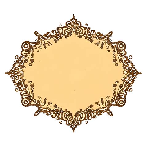 Gold Frame With Ornate Fleur De Lis Design · Creative Fabrica