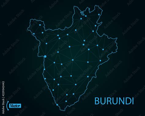 Map of Burundi. Vector illustration. World map Stock Vector | Adobe Stock