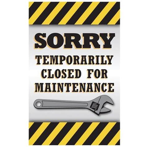 Temporarily Closed For Maintenance