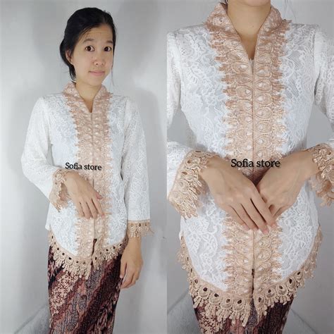 Atasan Saja Kebaya Brokat Premium Renda Amelia Kebaya Brukat Kartini