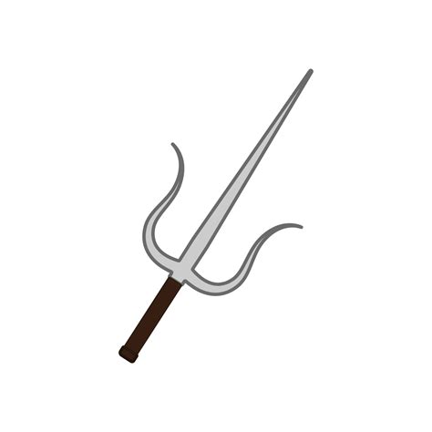 Vector Illustration Of Trident Weapon 14886764 Vector Art At Vecteezy