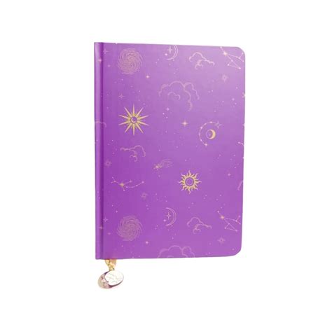 Cuaderno Lunar Tapa Dura A Violeta Miniso Uruguay