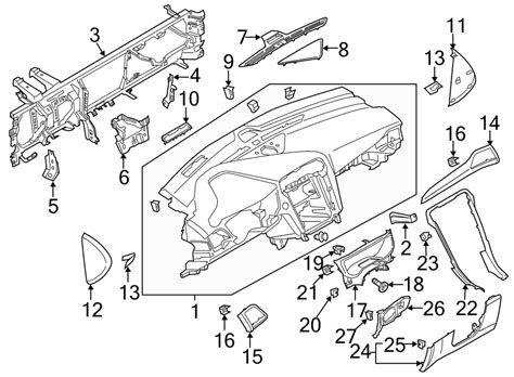 Ford Fusion Dashboard Panel Instrument Panel Panel Assembly Instrument Upper