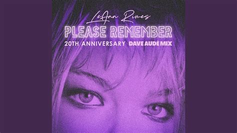 Leann Rimes Please Remember Dave Aud Mix Instrumental With