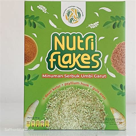 Jual NUTRIFLAKES SEREAL SERBUK UMBI GARUT 280g ASAM LAMBUNG