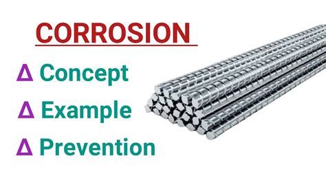 Corrosion Definition Prevention Of Corrosion Rusting Of Iron Science Chemistry Youtube