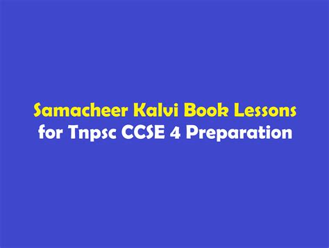 Samacheer Kalvi Book Lessons For Tnpsc Ccse 4 Preparation Winmeen
