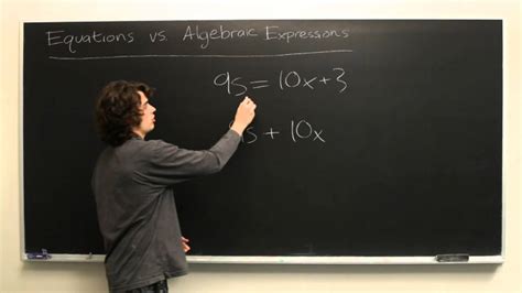 Algebraic Expression Vs Equation