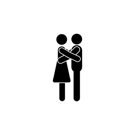 Hugging Couple Vector Icon Illustration 23202292 Vector Art At Vecteezy