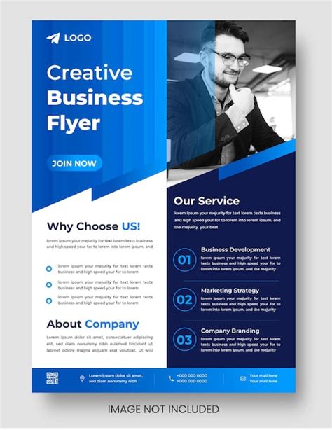 Digitales Marketing Corporate Business Flyer Designvorlage Premium Vektor