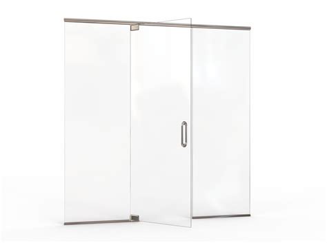 Celesta Frameless 3 8 Inch Glass Panel Swing Door And Panel Shower Door