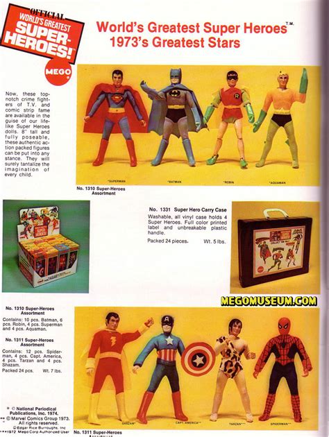 S Greatest Stars The World S Greatest Superheroes Mego Museum