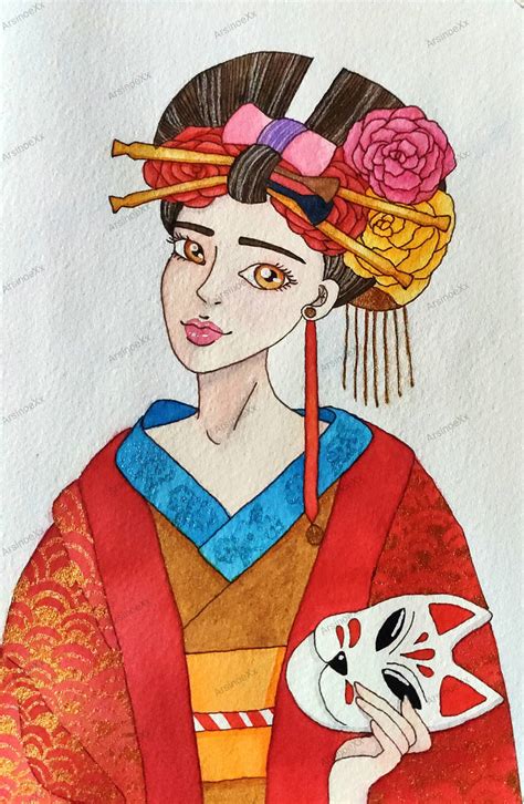 Oiran By Arsinoexx On Deviantart