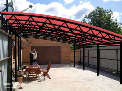 навес для авто | Aluminum patio awnings, Outdoor awnings, House paint ...