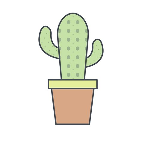 Cactus Vector Icon 354751 Vector Art At Vecteezy