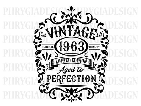 60th Birthday Svg Png 60th Birthday Shirt Vintage 1963 Svg Etsy Uk