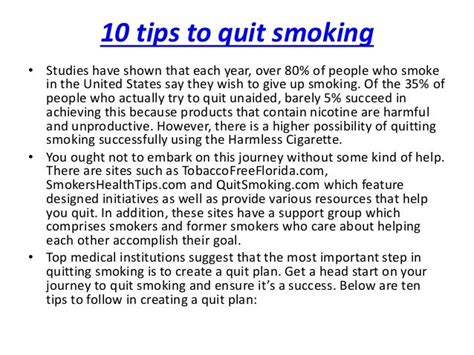 10 Tips to Quit Smoking