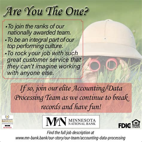 career opportunities minnesota national bank