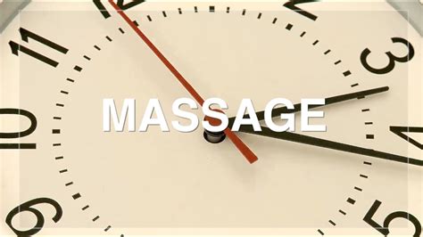 Time To Schedule Another Massage Royalty Free Massage Therapy Video 54 Youtube