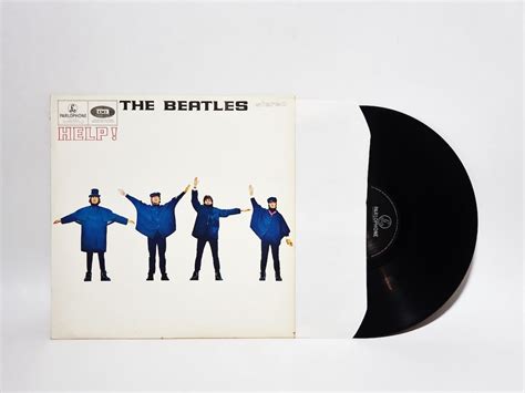 The Beatles Help Vinyl Lp Record Free Shipping Vintage Etsy