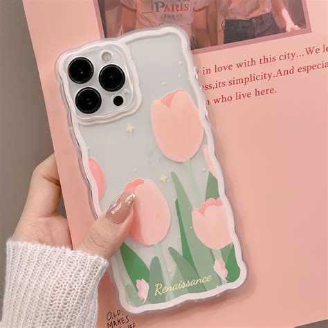 Pink Tulip Iphone Case Circleq Essentials