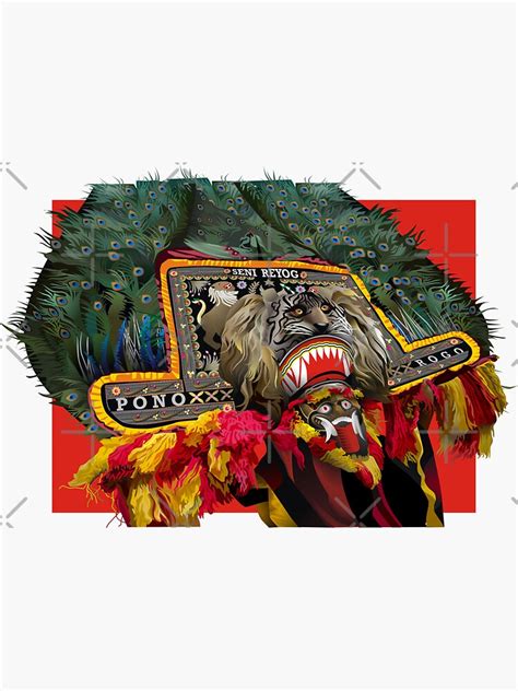 Reog Ponorogo Sticker For Sale By Surotosamadi Redbubble