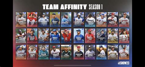 Team Affinity Season 1 Charisma Series Players All 97 Overall R