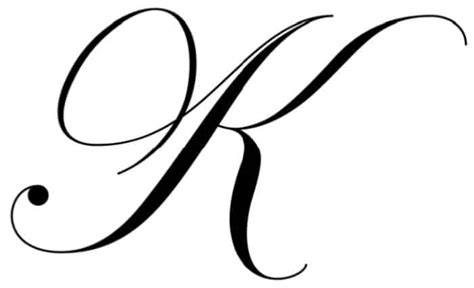 Free Cursive Letters Printable Royal Fancy Capital K