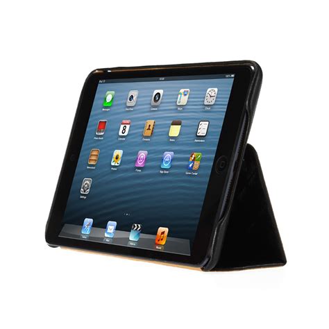 Quilted Genuine Leather Smart Cover Case Ipad Mini Black Jison