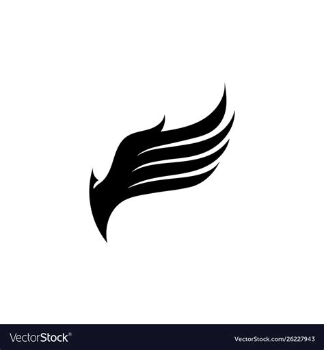 Wing Logo And Symbol Business Template Royalty Free Vector