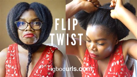 Twist N Flip Unique Hairstyle On C Natural Hair Igbocurls