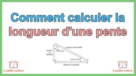 Comment Calculer La Longueur Et Le Pourcentage D Une Pente Youtube