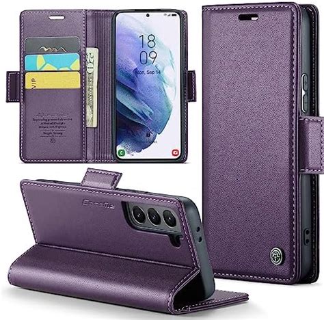 Samsung Galaxy S21 Plus 5g Wallet Case With [rfid Blocking] Card Holder Magnetic