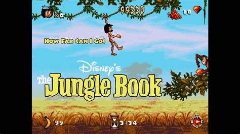 The Jungle Book Sega Genesis How Far Can I Go Before I M Game Over