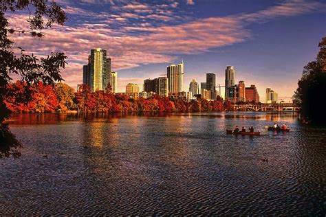 Austin Skyline Sunset Photograph by Judy Vincent - Fine Art America