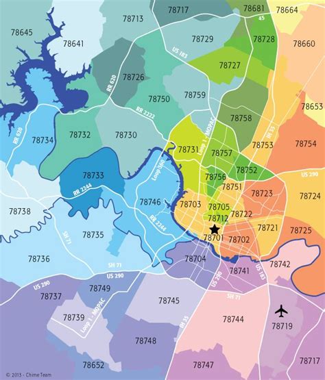 Austin Zip Code Map Printable Printable Templates