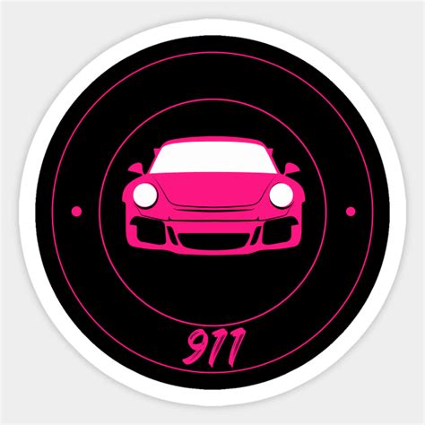 Porsche 911 Gt3 Rs Ruby Star Red Porsche Sticker Teepublic