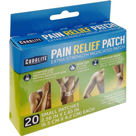 Pain Relief Patches 20 Ct Pack