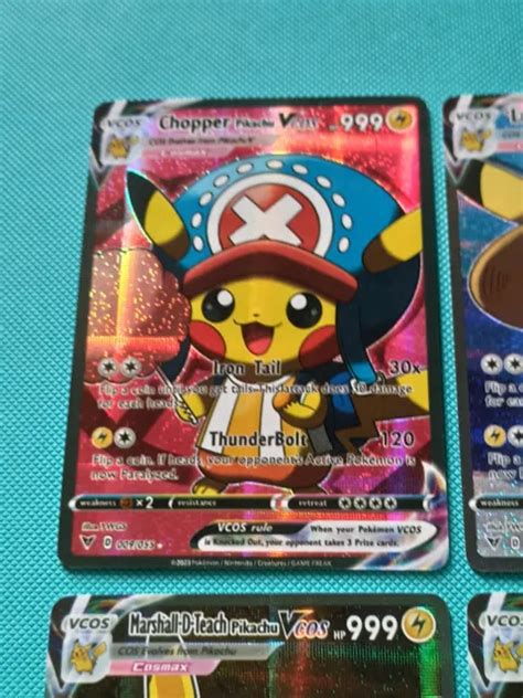 Cartes Pokemon Pikachu Pika One Piece Op Luffy Holo Prism Kawaii Cards