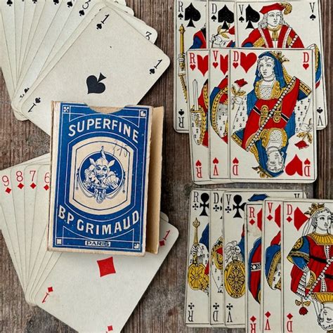 Playing Cards Set Etsy