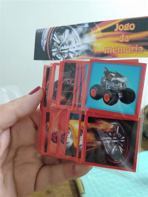 Hot Wheels Jogo da Memória Verso em Eva Elo7