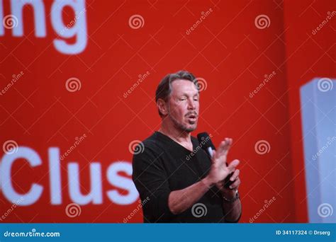 CEO Of Oracle Larry Ellison Makes His Speech At Oracle OpenWorld