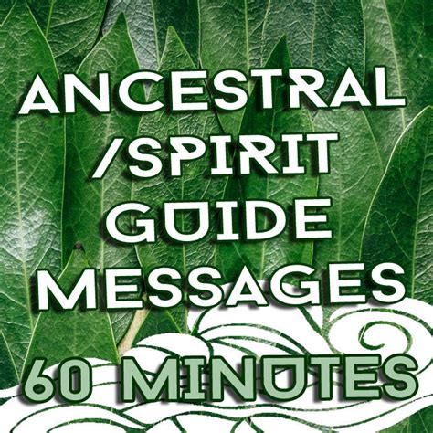 Ancestor/Spirit Guide Messages 60 Minutes | Etsy