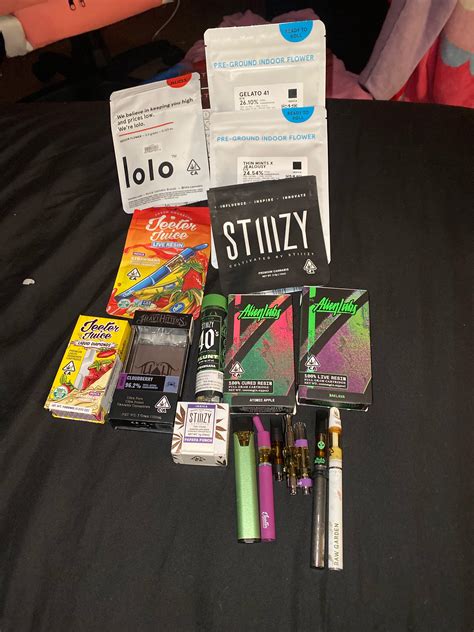 Dispo Run From 4 Different Dispensarys This Was 5 Full G Carts 2 Half