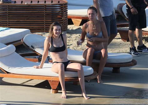 Alana Hadid In Silver Bikini On The Beach In Mykonos Gallery Alana