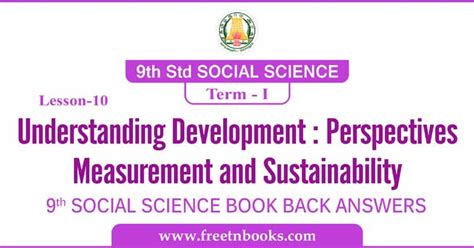 9th Std Social Science Perspectives Measurement And Sustainability