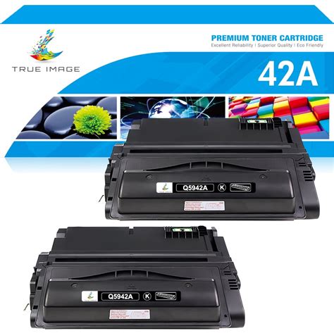 True Image 2 Pack Compatible Toner Cartridge For HP Q5942A 42A Laser