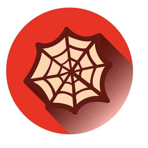 Design PNG E SVG De Ícone Redondo De Teia De Aranha Para Camisetas