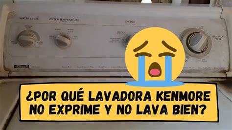 Lavadora Kenmore No Exprime Y No Lava Bien Cambio Y Ajuste De Frenos Y