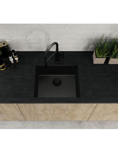 Undermount Kitchen Sink Blanco Subline U Black Edition Silgranit